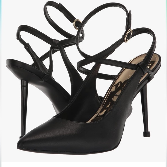 Guess Women’s Staton Pump Black and Gold Size 6 - Picture 1 of 16